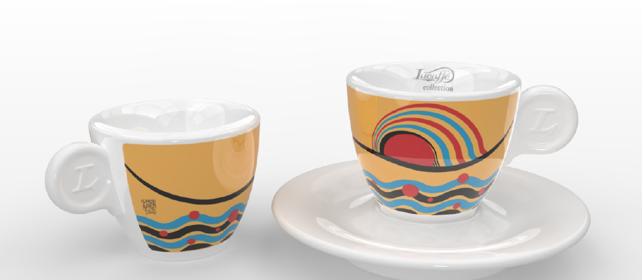 Порцеланова Чаша за Еспресо кафе с чинийка Adriano